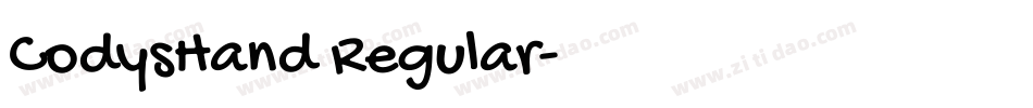 CodysHand Regular字体转换